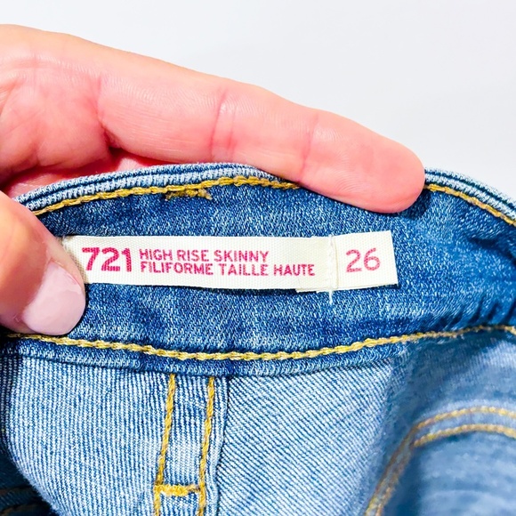 LEVI'S Light blue 721 skinny jeans - Picture 7 of 12